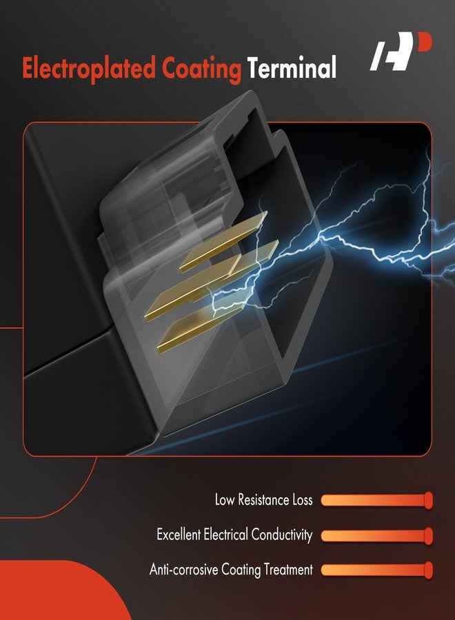 أ-بريميوم مفتاح إضاءة الفرامل A-Premium متوافق مع هامر H3 موديلات 2006-2010، وH3T موديل 2009، 4 دبابيس - Image 5